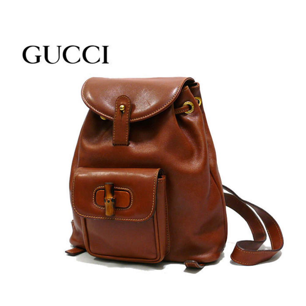 Gucci Backpack Mini Bamboo Brown - image 2